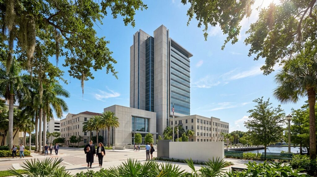 The Broward County judicial complex in Fort Lauderdale where 17th Judicial Circuit probate proceedings take place.