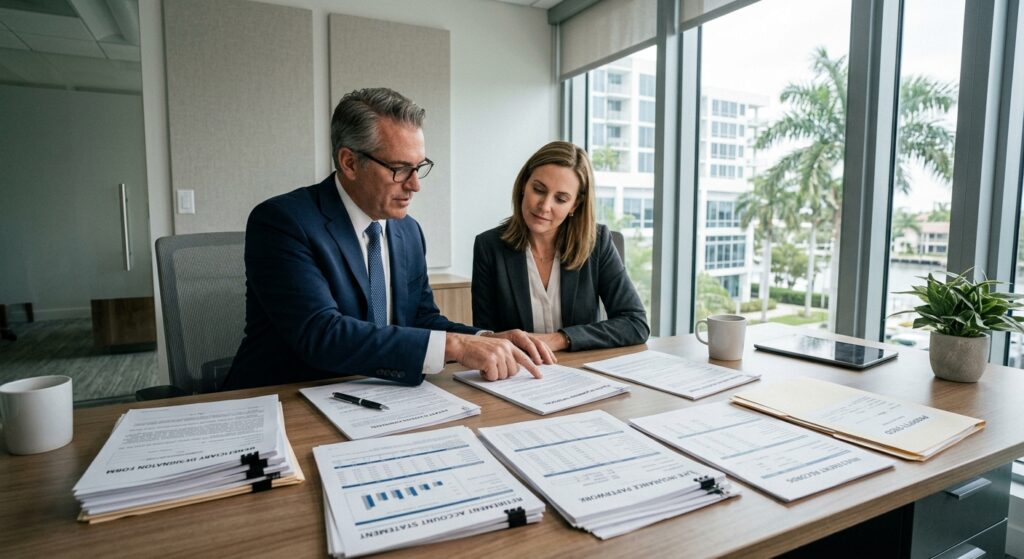 Reviewing beneficiary designations and financial assets for probate planning in Broward County