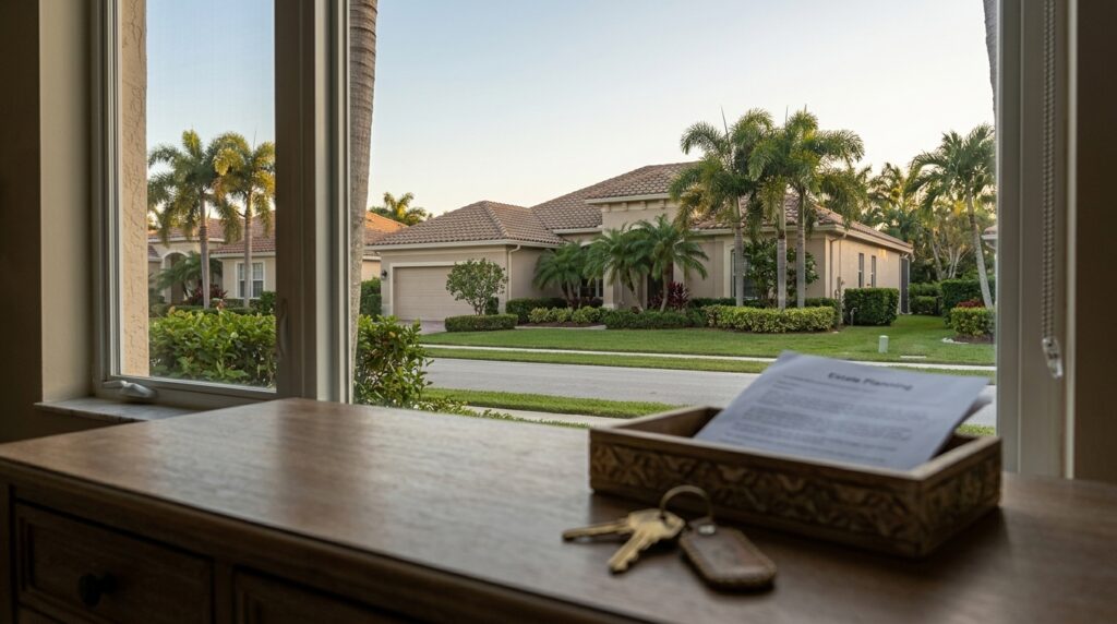 Florida home representing a revocable living trust and long term estate plan